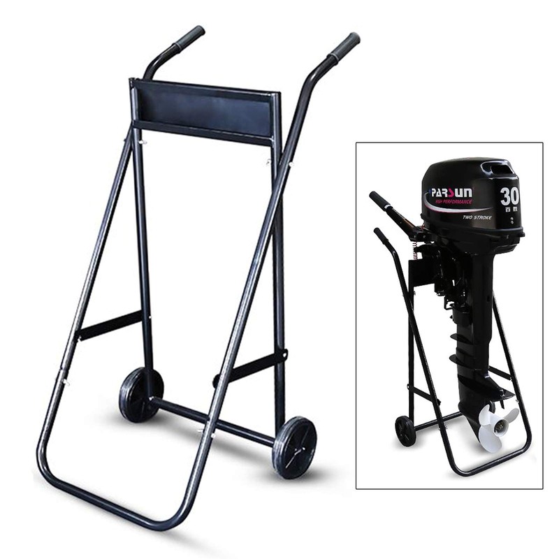 Outboard Boat Motor Stand,Folding Engine Stand Carrier Cart Dolly Storage