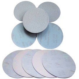 Diameter 5.9 inches (150 mm) Diameter White Sandpaper Disc Paper Double Action Magic Paper 20 Sheets #80#120#180#240#320#600#800#1000 Sandpaper Disc Paper Round (#240-20PCS)