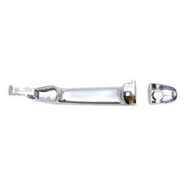 KarParts360 For Toyota Camry 2007 08 09 10 2011 Exterior Door Handles Front, Driver and Passenger Side | Pair | Chrome | w/Key Hole | Excluded Push Button Start | Replacement For FDH010295, 6921058010