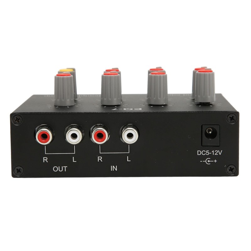7 Band Sound Equalizer, Dual Channel Digital Equalizer, Output Input