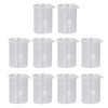 10PCS Glass Beaker Set Experiment Measuring Cup with Scale Teaching