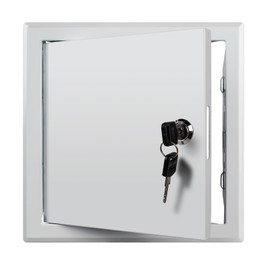 Donext Access Panel for Drywall/Ceiling, Wall Hole Cover with Lock and Keys, 8"x8" Metal Access Door, Concealed Service Door for Electrical and Plumbing