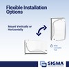 SIGMA ENGINEERED SOLUTIONS 16446WH Universal Metal Weatherproof Outdoor Electrical Outlet