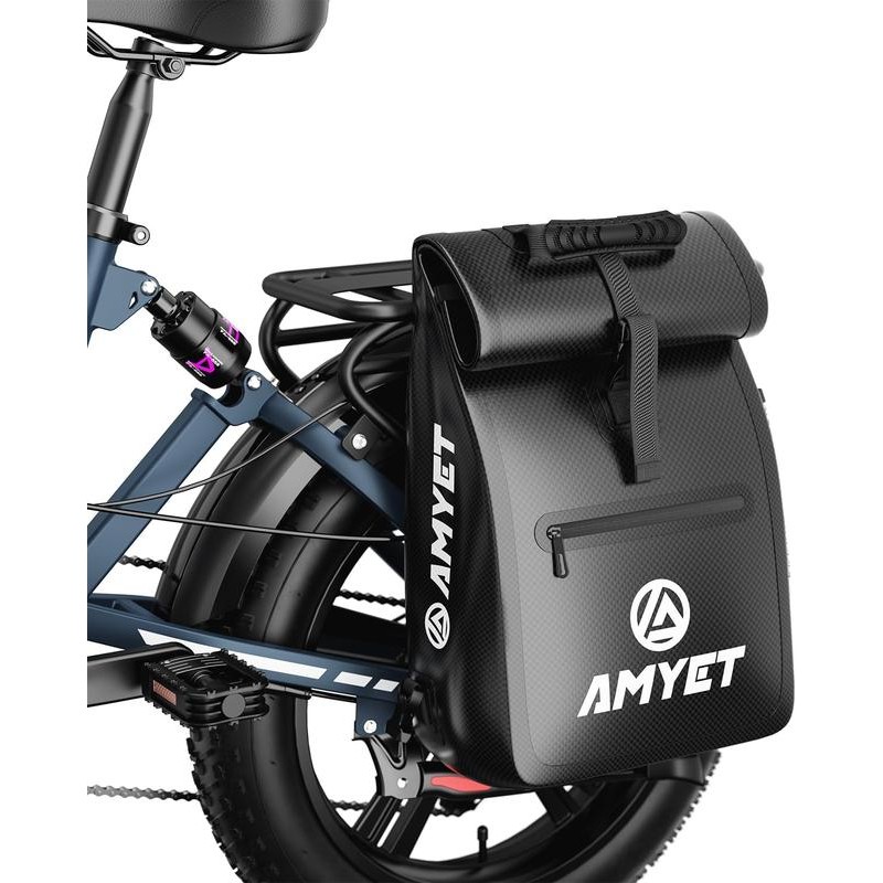 AMYET Bike Rear Pannier Bag Cycling Rear Rack Waterproof Storage