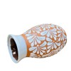 White Natural Espiga Plumeado Florero Ovulo - Florero Barro -