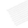 sourcing map 10pcs ABS Plastic Square Bars Rod 1.5mm×1.5mm×20inch for