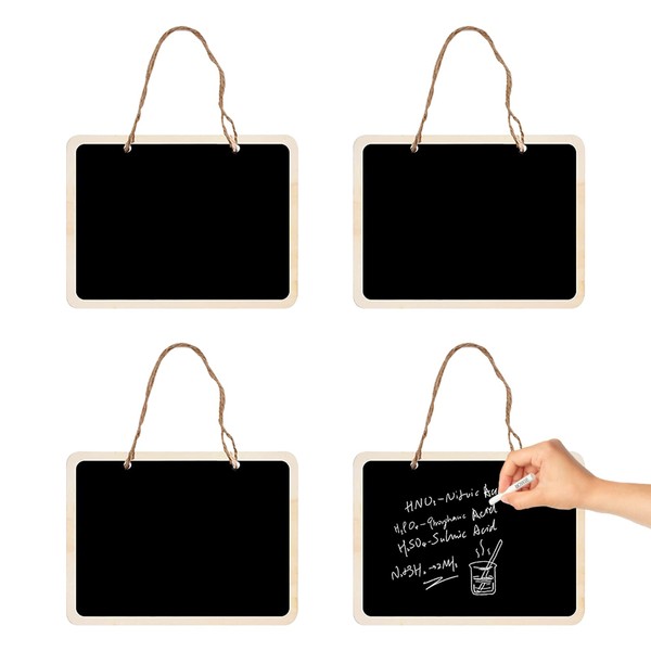 Small Blackboard for Hanging, Christmas Mini Blackboard, Small, 4 Pieces