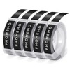 Phomemo Label Tape Embossing Tape Compatible with Dymo Omega Label