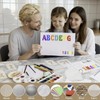 80 Pieces 3x3 Inch Alphabet and Number Stencil - Reusable
