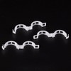 100Pcs White Plastic Trellis Clip Plants Support Clips, Tomato Clips,