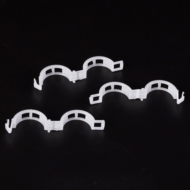 100Pcs White Plastic Trellis Clip Plants Support Clips, Tomato Clips,