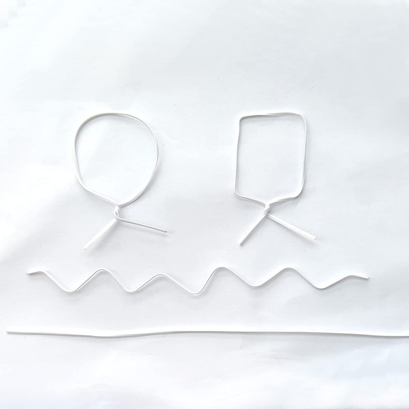 HHTHH 1000 pcs 10 inch White Cable Twist Ties Plastic