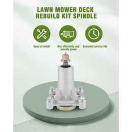 SCITOO Deck Rebuild Kit, 54 Lawn Mower Deck Parts Rebuild Kit Compatible with Husqvarna LGT2654 LGTH2454 YTH24V54, 1 Belt 3 Mower Blades 3 Pulleys 3 Spindle Assembly