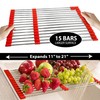 Total Rack, Expands 10" to 21", 10-Inch-Wide Multipurpose Over-Sink Dish-Drying
