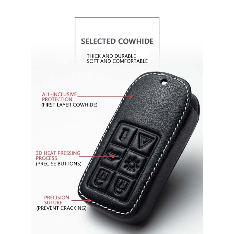 HIBEYO Funda para llave Volvo Smart Car Key Accesorios con