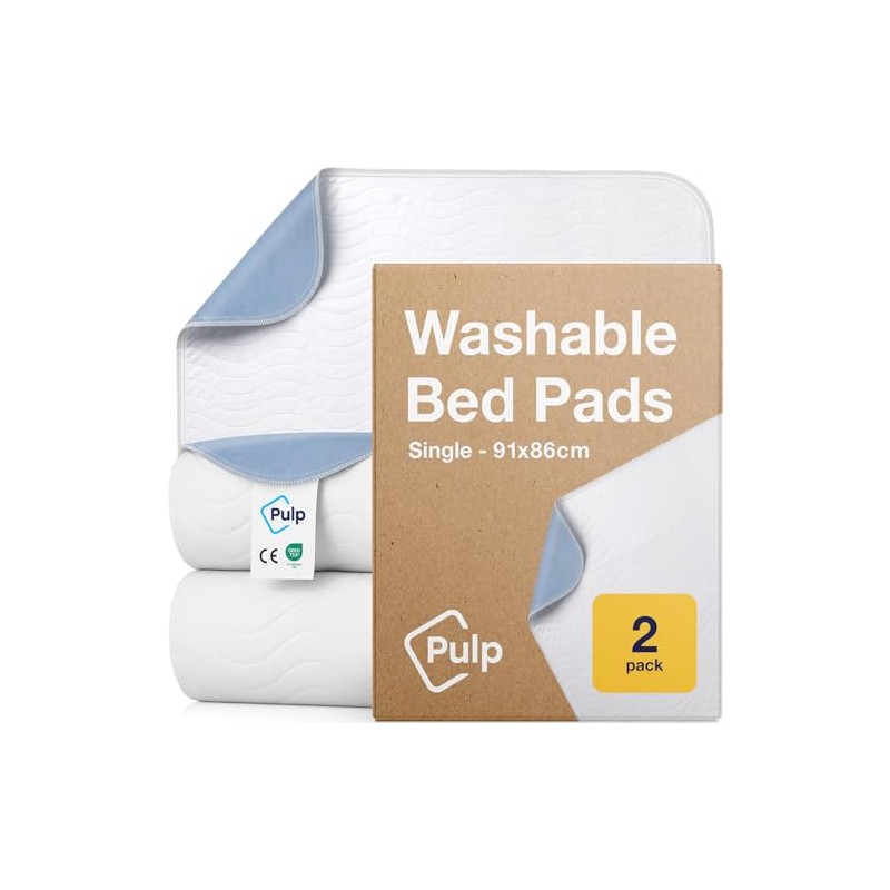 2 x PULP Essential Washable Incontinence Bed Pads | For