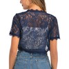 Enjoyoself Womens Shrugs Lightweight Lace Short Sleeve Open Front Bolero