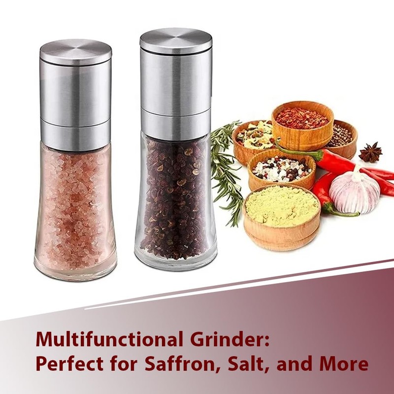 Premium Saffron Grinder: The Gourmet Saffron Grinder: Masterfully Grind Salt,