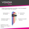 Voxom WKL17 Hex Key Set 1.5/2/2.5/3/4/5/6/8/10 mm Tool, 1.5,2,2.5,3,4,5,6,8,10 mm