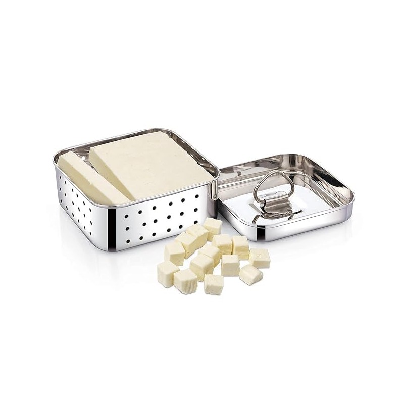 Yuktha Eternals Stainless Steel Paneer Maker Mould Medium Size, Paneer