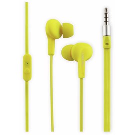 LogiLink HS0043 Waterproof (IPX6) Stereo In-Ear Headset, Yellow