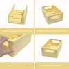 Plastic Storage Crate Folding Desk Organizer Basket Set of 4,