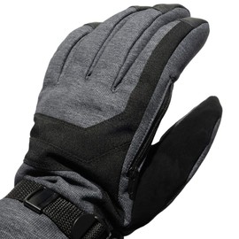 Igloos Men's Hybrid Touch Ski Glove, Charcoal, Large/X-Large