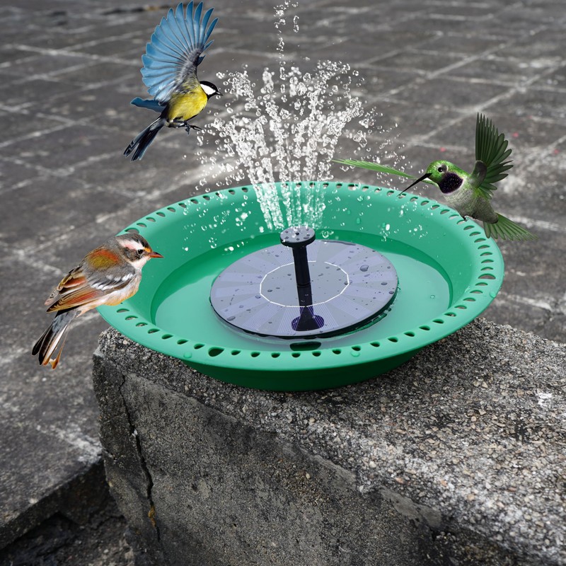 OVZILKI Bird Baths for Outdoors Heavy Duty, 10 inch BirdBath