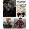 FURTALK Men's Knitted Cuffed Winter Hat Plain Beanies Skull Cap