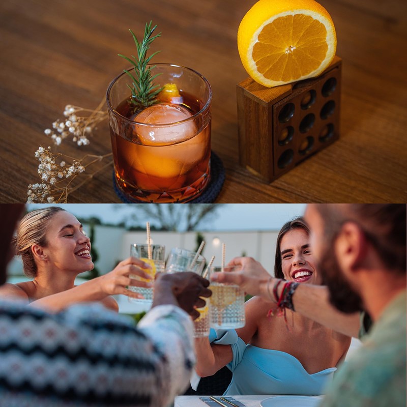 sourcing map 13oz Acrylic Drinking Glasses, 2Pcs Plastic Reusable Tumblers