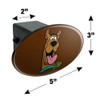 GRAPHICS & MORE Scooby-Doo Headshot Oval Tow Trailer Hitch Cover
