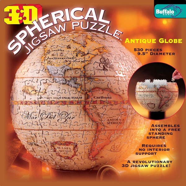 Buffalo Games 3D Spherical Puzzle - Antique Globe