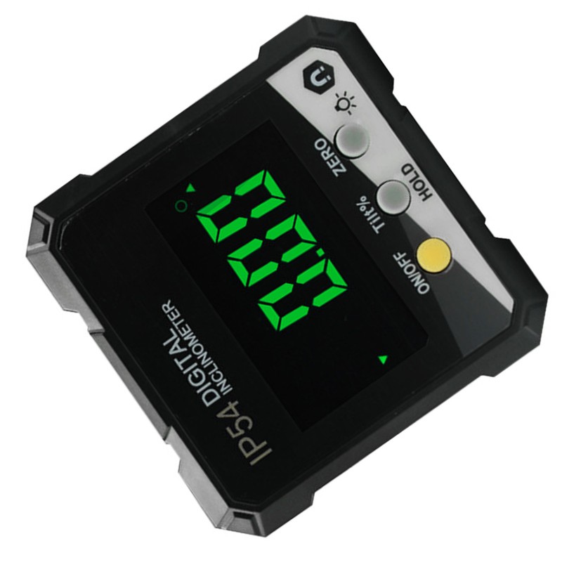 Digital Inclinometer 4x90° Measurement IP54 LCD Screen Magnetic Digital Display