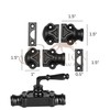 STALLION HARDWARE Durable Iron Lever Style Mini Cremone Bolt 2'