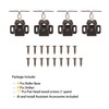 8 Pack Cabinet Latch Double Roller Catch - HBL' Hardware