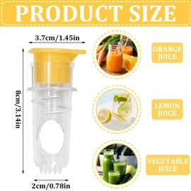 BOPRKTM Lemon Squeezer Manual Lemon Squeezer Lemon Pourer Juicer with Nozzle with Cleaning Brush Suitable for Lemons, Oranges and Other Types of Citrus Fruits