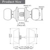 Probrico Keyed Alike Round Ball Entry Door Knob and Double