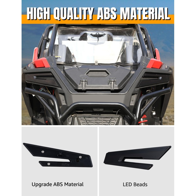 HAKA TOUGH LED Tail Lights for RZR PRO, Rear Brake