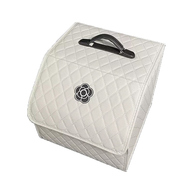 Car Trunk Storage Organizer High Capacity Multipurpose Pu Leather Portable