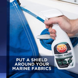 303 Products Marine Fabric Guard – Water Repellent & Stain Shielding Fabric Spray, Safe for All Outdoor Upholstery, Simple & Easy to Use, Protectant Spray for Boats, 16oz (6 Pack)