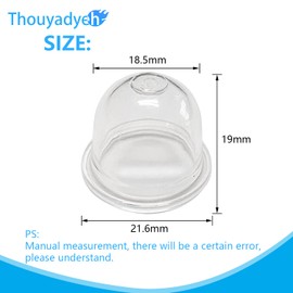 Thouyadyeh 5 Pack 0057003 Carburetor Primer Bulb Replacement for Homelite Echo Stihl Ryobi Poulan Zama Primer Gas Fuel Bulb Pump Bulbs 0057004 0058001 Echo 12538108660 A01195A