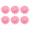 Rebower 6 Pcs Pink Paper Flowers, 10" 3D Tissue Paper
