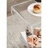 Artmaze Clear Acrylic End Table，2-Tier，Nightstand for Living Room and Bedroom,Easy
