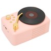 Bluetooth Speaker Stereo USB Charging Retro Turntable Design Portable Mini
