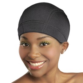 DONNA Argan Extra Large Mesh Dome Wig Cap Black Dome Wig Cap 1pc Wide Elastic Band Wig Cap