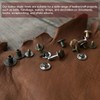 sourcing map 30Pack Brass Chicago Screws, 6x10mm Flat Head Screw