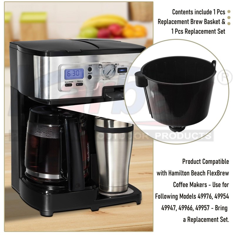 Replacement Brew Basket for Hamilton Beach FlexBrew Coffee Makers -