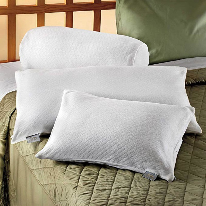 Bucky 100% Buckwheat Filled Pillow Collection, Travel Size, 14x11, White