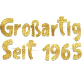 Great Since 1965 Glitter Banner Party Decorations and Supplies for 60th Birthday