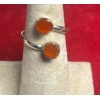 Natural Creations Carnelian thumb ring sterling silver size 9